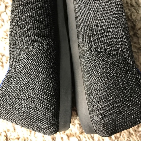 Rothy’s the pointed toe knit flats black and blue lining W 7.5 - Picture 7 of 12